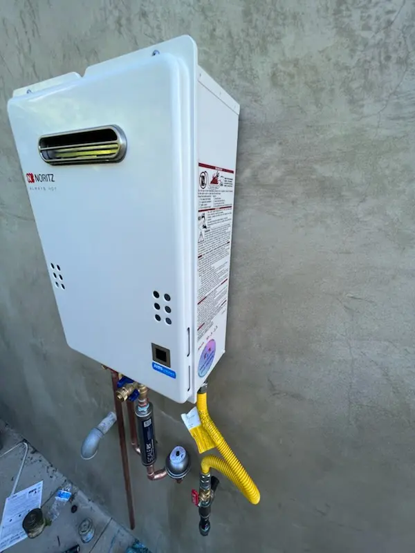 Tankless water heater installation for Linda homes